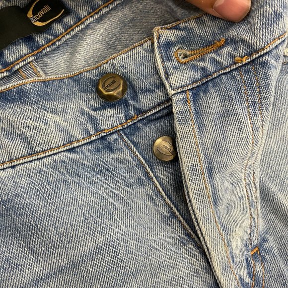 VINTAGE Just Cavalli straight leg distressed jeans Size 32 - Picture 7 of 9